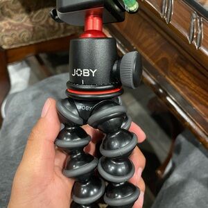 Black and Red Flexible Tripod